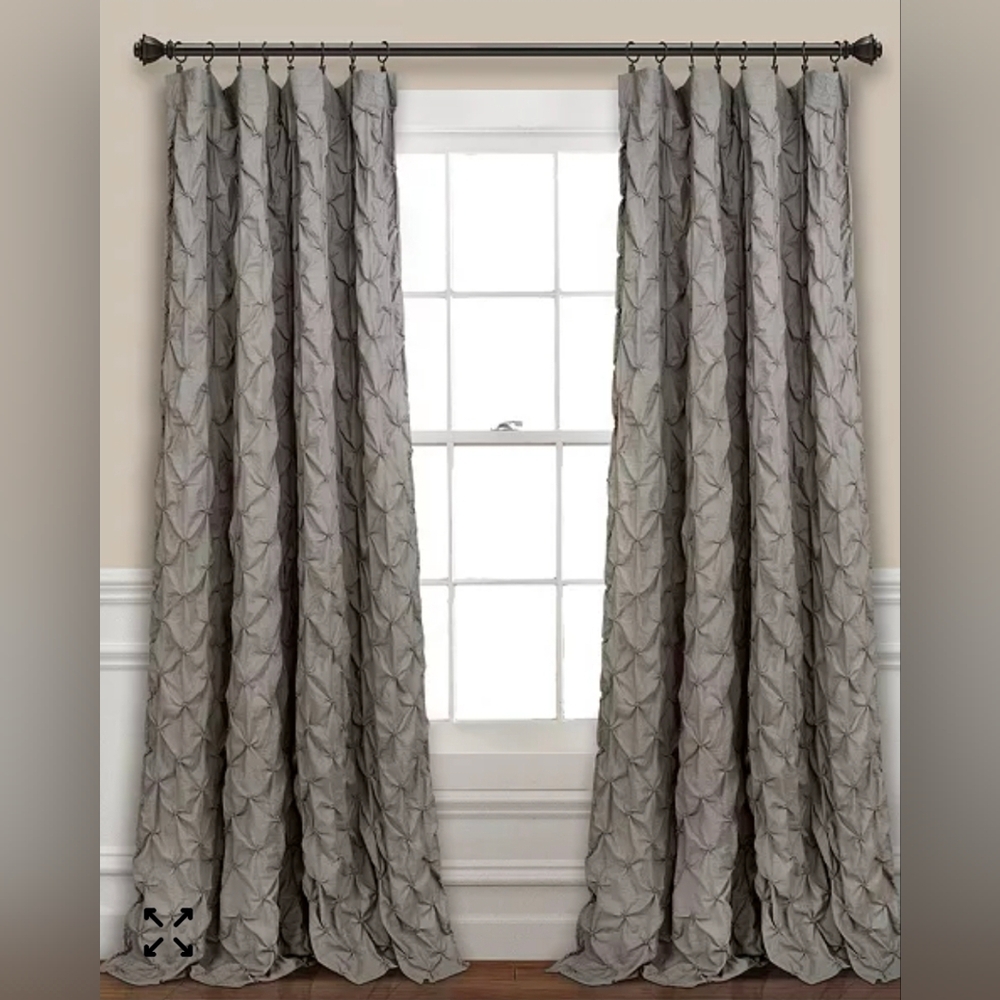 Lush Decor Single(1) Ravello Pintuck 52" × 84" Curtain Panel